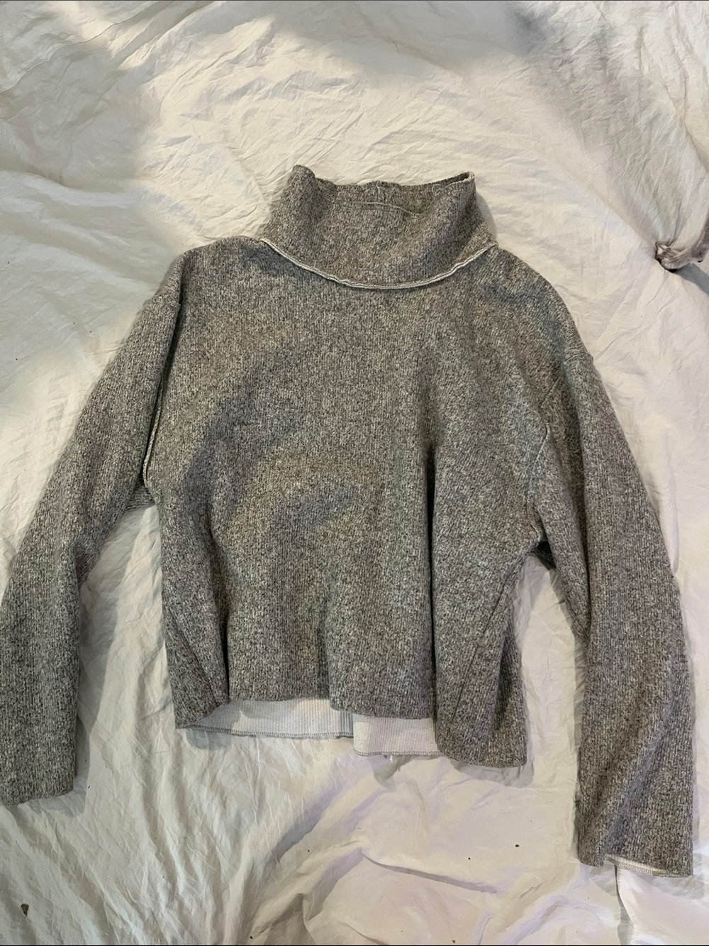Zara Gray Turtleneck Sweater